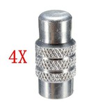 Valve 4pcs MTB Dust Cover Silver Motorcycle Bicycle Caps Aluminum
