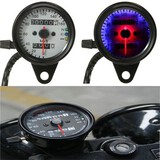 LED Turn Signal Dual Universal Motorcycle Night Light Odometer Speedometer