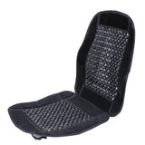 Wooden Seat Cover Four Seasons Bead Black Car
