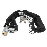 Chain Motorcycle Bicycle Lock with 2 Keys Black Bike Security Anti-Theft