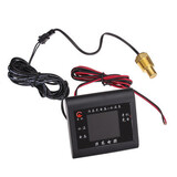 USB LCD Car Voltmeter 3 in 1 Phone Charger Water Temperature Gauge