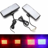 Grille Flashing Pair LED Lights Warning Light Car Strobe Light