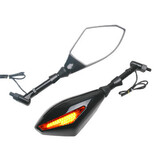 Turn Light Side Mirrors Motorcycle Black 10mm Installation Screws LED