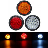 Rear Tail Brake Stop Marker Light Indicator Truck Reflector Round Trailers