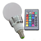 Rgb Bulb Remote Controller 400lm 220v Light Led 3w