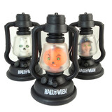 Portable Light Lamp Halloween Pumpkin Motor Ghost Music