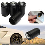 Rim 4pcs Metal Air Valve Car Auto Motorcycle Tire Stem Caps Covers Bike Wheel