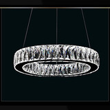 Pendant Lights Led Lighting Crystal Modern Rings Single 100 Ceiling Light