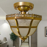 Metal Flush Mount Bulb Included Hallway Brass Dining Room Traditional/classic