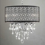 Chrome Hallway Office Study Room Traditional/classic Chandelier Bedroom