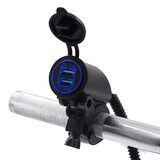 Waterproof Motorcycle 5V 4.2A 12-24V Power Supply Bike Socket Car Boat LED Dual USB Charger