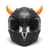 Orange Suction Cups Decoration Decor Horns Motorcycle Helmet Accessories Headwear
