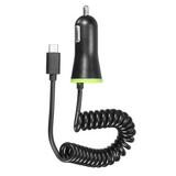 3.1 Type C Power 5V 3.4A Cable Spring Coiled Phone USB Car Charger