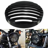 Cover Black Grill 4inch Aluminum Motorcycle Headlight Harley Sportster XL