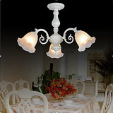 Three European Flush Mount White Classic Lights