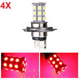 Car SUV 4pcs Turn Signal Lamp Red LED DRL Fog Light Daytime Running Light H4 5050