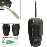 Fit For Ford Focus Flip Remote Key Fob Transit Connect 3 Buttons Mondeo MK1