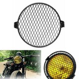 16cm Round Mask Cover Retro Headlight Grill Universal Motorcycle Motor Bike