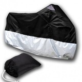 Motorcycle Scooter Rain Cover Black Waterproof Protective