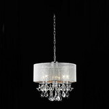 Dining Room Pendant Light Bedroom Feature For Crystal Metal Electroplated Drum Max 60w Modern/contemporary