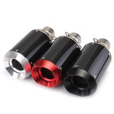 51mm Univesal Slip-On Motorcycle Exhaust Muffler Round Carbon Fiber