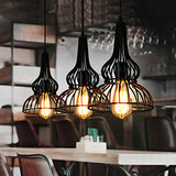 Wind Vintage Industrial Wrought Iron Bar Cafe Pendant Light