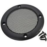 Circle Black Speaker Mesh Iron Inch Black Protective Decorative