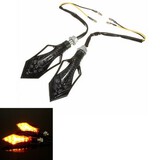 Indicators Lights 9 LED Amber Motorcycle Motor Bike Turn Signal