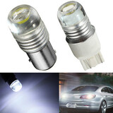 White Car Tail Brake Light 6W Strobe Flashing LED Projector Bulbs