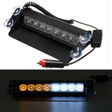 Burst Light Universal LED Yellow White Flashing Car Emergency Warning Strobe Light