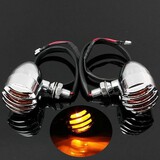 Turn Signal Blinker Light 1Pair Amber Sportster Harley Chopper