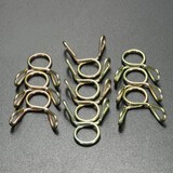 8mm Motorcycle ATV Scooter Fuel Line Hose Tubing Spring Clips Clamps 20pcs