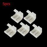 5 Pcs Pin Led Strip Lights Connector 10mm Solderless Rgb