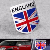 Car Sticker Decal Universal Truck Auto Aluminum England Flag Decor Emblem Badge Shield