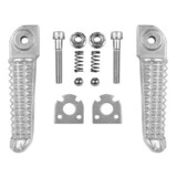 R1 R6 R6S Motorcycle Rear Footrest Pedal Silver Foot Pegs for Yamaha YZF