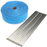 Insulating Manifold Header Exhaust Pipe Heat Wrap Wrap Roll Tape 15M Ties