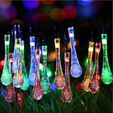 Light String Outdoor Christmas Tree Christmas Light Garden Solar Drop