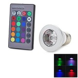 Led Spotlight 3w E26/e27 Controlled Cob Remote Ac 100-240 V