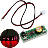 Car 3 in 1 Digital LED Electronic Voltage Temperature Electronic Clock Time