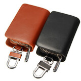 Car Remote Key Chain Holder Fob Key Case Universal 2 Bag Color Leather