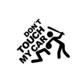 Vinyl Car Stickers Touch Car Auto Motorcycle Decorations Decals Safety Warning MY