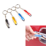 Lamp Tube Oval Housing Plastic Car Static Eliminator Anti Static Resin Keychain