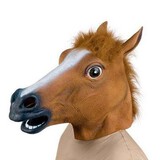 Mask Festival Head Latex Face Rubber Horse Creepy Mask for Halloween