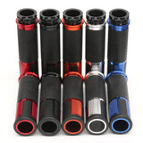 Hand Gel Grips For Honda 22mm Handlebar CNC Motorcycle 8inch Kawasaki Universal