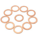 M14 Motorcycle Atv Fuel Brake Banjo Washer M12 M6 Seal Copper M8 10pcs