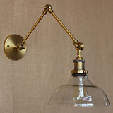 Bronze Glass Loft Style Ikea Cafe Designer Decorative Wall Lamp Modern Lamp