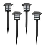 Solar Lawn Lamp Color Changing Light Garden Stake Set