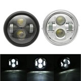 Round Headlight Bulb Universal Cafe Racer Hi Lo Beam 12V Motorcycle LED