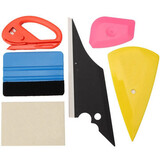 6pcs Tool Window Glass Cutter Tinting Vinyl Sticker Scraper Squeegee Felt