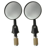Round Motorcycle Handle 8inch Bar End Mirrors Side Rear View